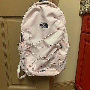North Face jester backpack     Color: pink salt- TNF Black Face